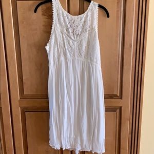 white dress with lace